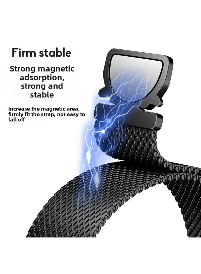 For HuaweiGT5/4 Magnetic Steel Belt Parachute Magnetic Buckle Milanese Strap For XiaomiFor SamsungWatch7-Color:9#Top Blue P-Specifications:20mm