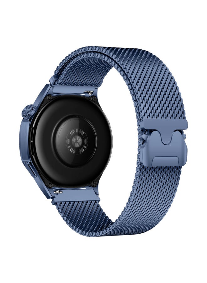 For HuaweiGT5/4 Magnetic Steel Belt Parachute Magnetic Buckle Milanese Strap For XiaomiFor SamsungWatch7-Color:9#Top Blue P-Specifications:20mm