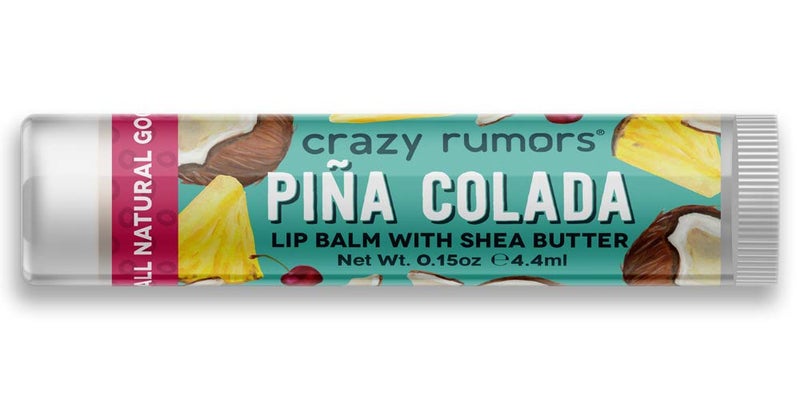 Crazy Rumors Pia Colada Lip Balm 100 Natural Vegan PlantBased Made in USA 1Pack