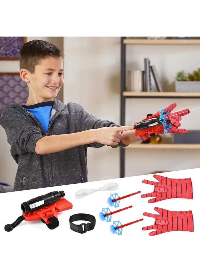 Niumowang Spider Launcher Glove, Kids Spider Hero Gloves, Spiderman Toy Glove, Spiderman Web Shooter, Launcher Toy, Wrist Toy Set, Cosplay Glove Launcher  - Image 1