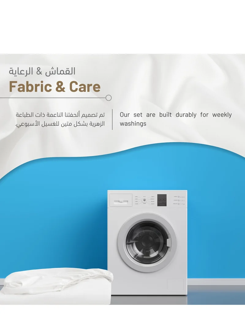 Donetella Bedding Fitted Sheet - Fits 200x200 Cm For Super King Bed - 3 Pcs (1 Fitted Sheet and 2 Pillowcases) - 35 Cm Deep Pocket - Solid Bed Sheet