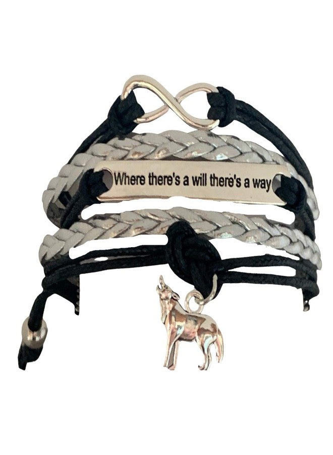 Infinity Collection Wolf Bracelet, Infinity Love Wolf Jewelry, Wolf Gifts For Women and Teens, Wolf Lover Gift, Friendship Bracelet - Image 1