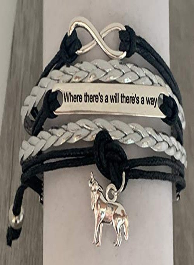 Infinity Collection Wolf Bracelet, Infinity Love Wolf Jewelry, Wolf Gifts For Women and Teens, Wolf Lover Gift, Friendship Bracelet - Image 2