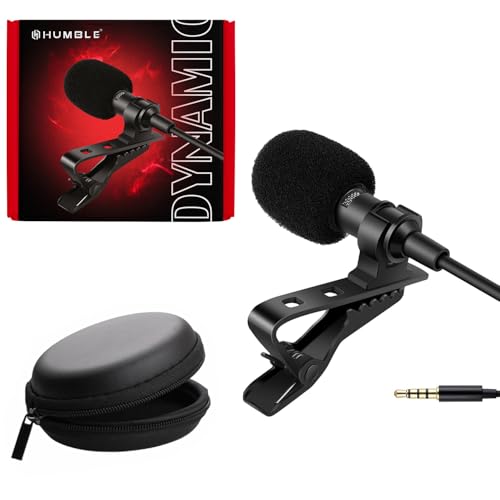 Humble HB-M01 Lavalier Lapel Condenser Mic for Android, USB 3.5MM Microphone for YouTube Vlogging Facebook Interview Livestream Video Recording and All(1.5 Meter) - Image 1
