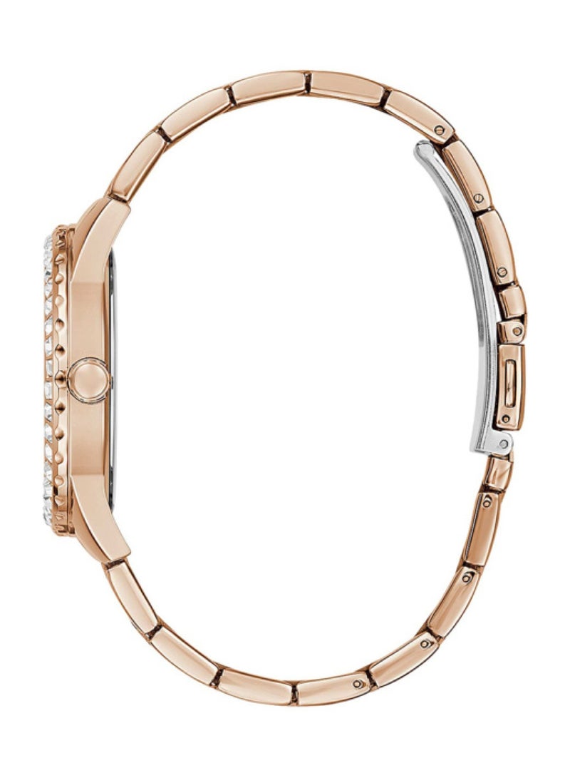 GUESS ساعة كوارتز للنساء بحالة بلون الذهب الوردي GW0111L3 - 38 مم - Image 2