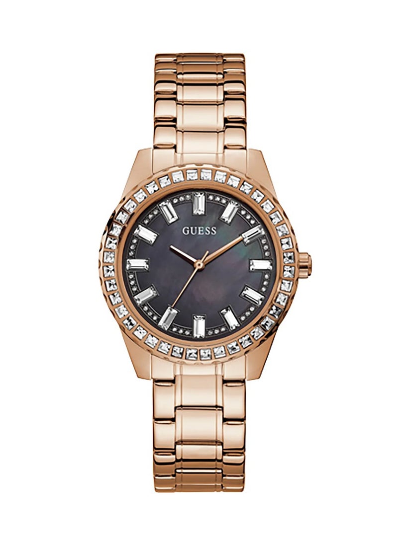 GUESS ساعة كوارتز للنساء بحالة بلون الذهب الوردي GW0111L3 - 38 مم - Image 1