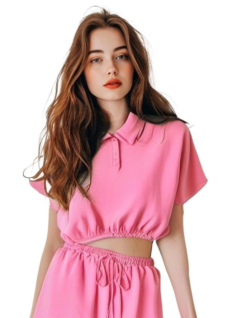 Dee's Fashion Women Two Piece Coord Set, Set With Crop Top And Crop Bottom - Image 2
