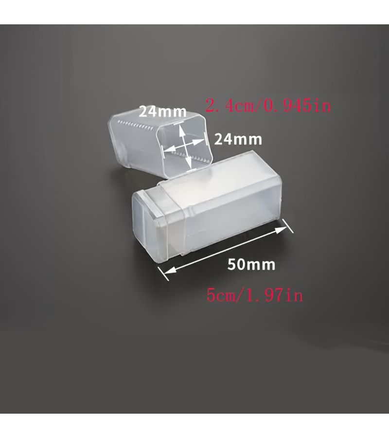 1.57X2.76 بوصة صندوق تخزين بلاستيكي شفاف قابل للتمدد لحقائب تخزين أدوات الحفر وملحقاتها - Image 2