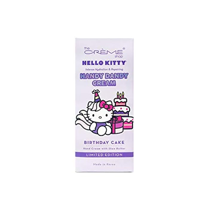 The Crème Shop Korean Cute Scented Pocket Portable Soothing Advanced Must-Have on-the-go - The Crème Shop x Sanrio Hello Kitty Handy Dandy Cream(Birthday Cake) - Image 2