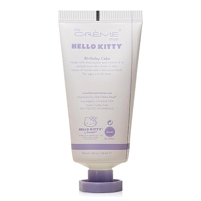 The Crème Shop Korean Cute Scented Pocket Portable Soothing Advanced Must-Have on-the-go - The Crème Shop x Sanrio Hello Kitty Handy Dandy Cream(Birthday Cake) - Image 3