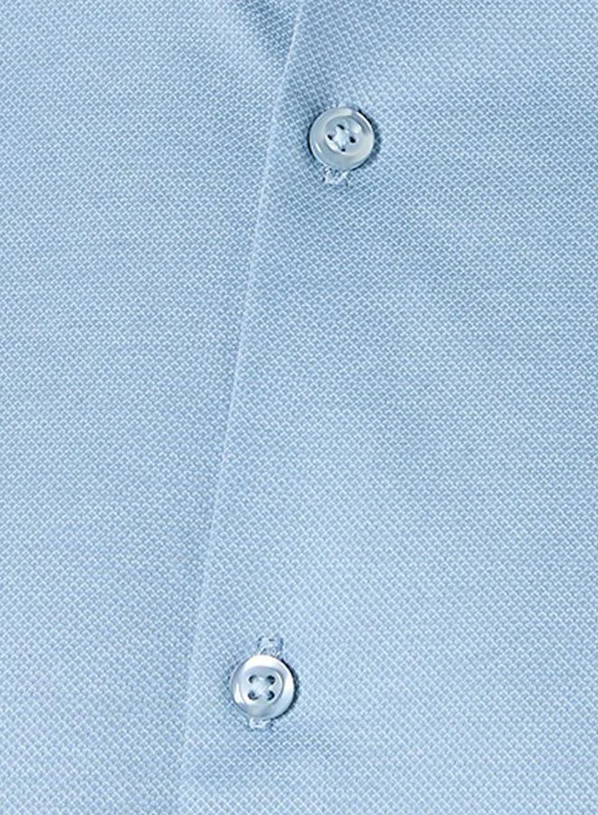 Splash FAV Regular Fit Collared Textured Long Sleeves Shirt