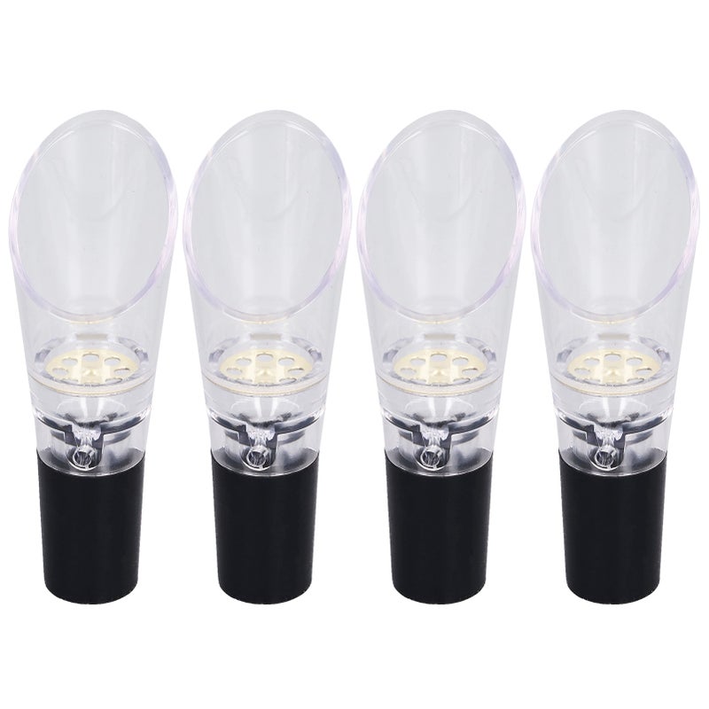 4PCS Wine Aerator Pourer PC Eco Friendly Decanter Spout Bar Accessories for Household PartyGold - Image 1