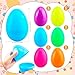 Restroma 36 Pack 5 Inch Fillable Easter Eggs Large Plastic Easter Egg Colorful Easter Eggs Empty Surprise Egg Toys for Easter Basket Stuffers Fillers Party Decor 6 Colors - Image 4
