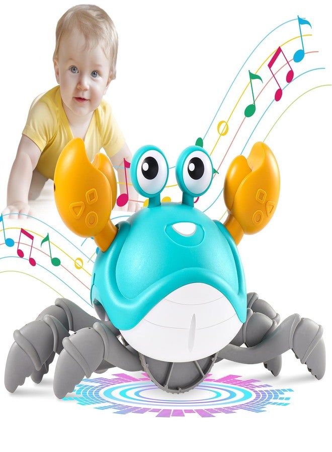 GIGILLI Crawling Crab Baby Toys 3.0, Upgraded Tummy Time Baby Toys 6-12 12-18 Month, Infant Learning Crawl Walking Dancing Crab with Music&Speed Control for 1 2 3 4 5 6+ Girls Year Newborn Birthday Gifts - Image 1