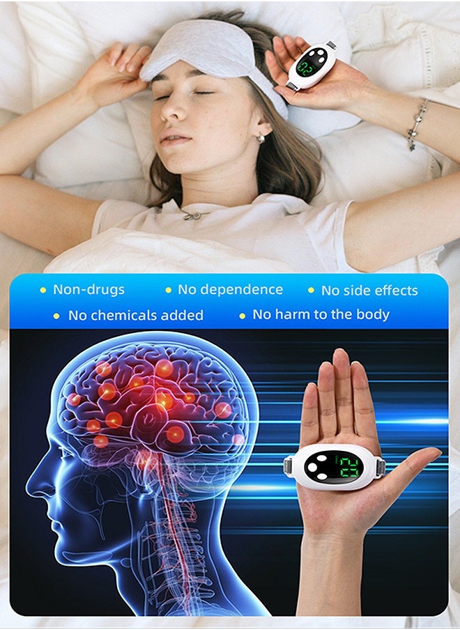 Beyond Relieve Insomnia Instrument, Hand Held Nighttime Sleep Aid Device, Night Anxiety Therapy Relaxatio Pressure (White)  - Image 3