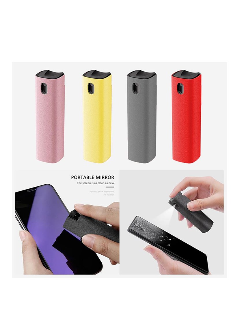 منظف ​​الشاشة ، التعقيم ، التطهير ، التطهير ، منظف الشاشة ، بخاخ آمن لجميع الهواتف ، شاشات اللاب توب والكمبيوتر اللوحي ، بخاخ وقماش من الألياف الدقيقة-اصفر - Image 2