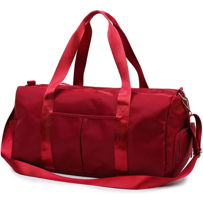 Sports Gym Bag for Women Travel Duffel Bag with Wet Pocket and Shoes Compartment for Training Swim Yoga,free size - Image 1