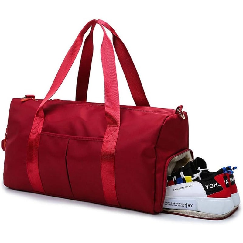 Sports Gym Bag for Women Travel Duffel Bag with Wet Pocket and Shoes Compartment for Training Swim Yoga,free size - Image 2