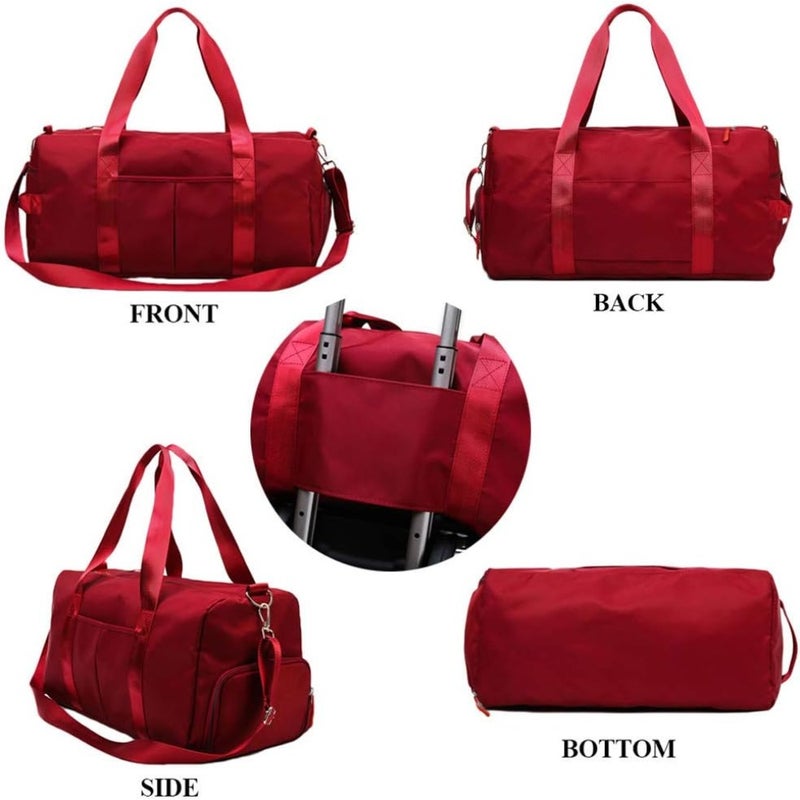 Sports Gym Bag for Women Travel Duffel Bag with Wet Pocket and Shoes Compartment for Training Swim Yoga,free size - Image 3