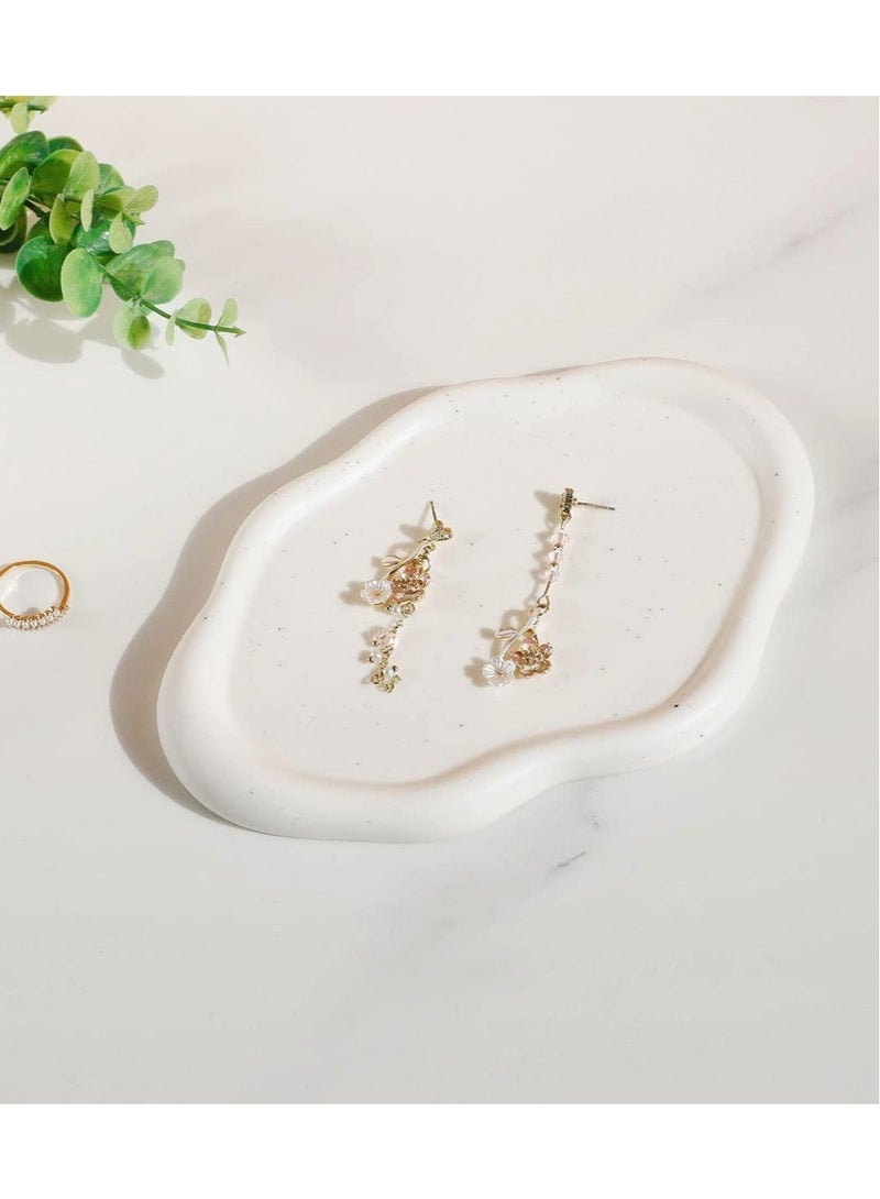 Captaintech Jewelry Dish Tray, Ring Dish, Ceramic Trinket Tray, Small Key Tray, Mother's Day, Thanksgiving, the Perfect Gift for Your Loved Ones - Image 2
