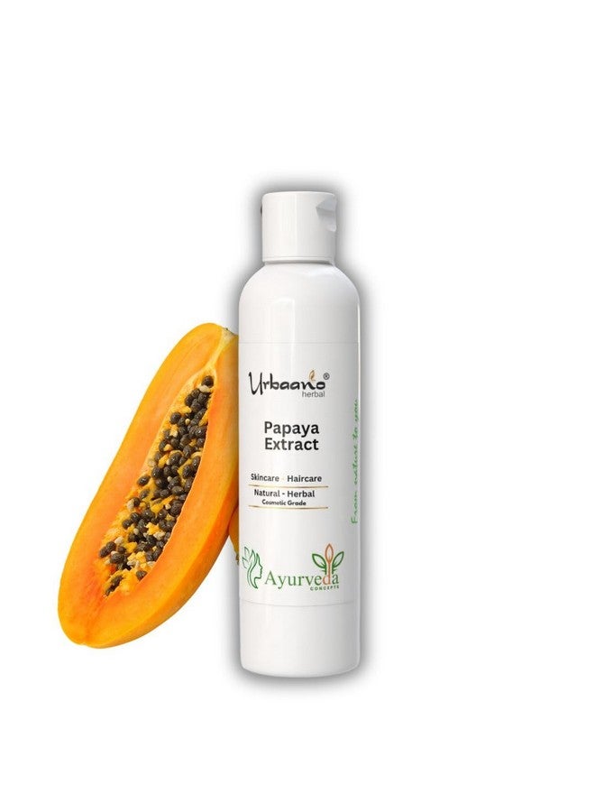 Urbaano Herbal Pure Papaya Liquid Extract Natural Ingredient for Skincare, Hair & Body Care Products for Skin Brightening, Glowing, Fade Dark spots (100ml) - Image 1