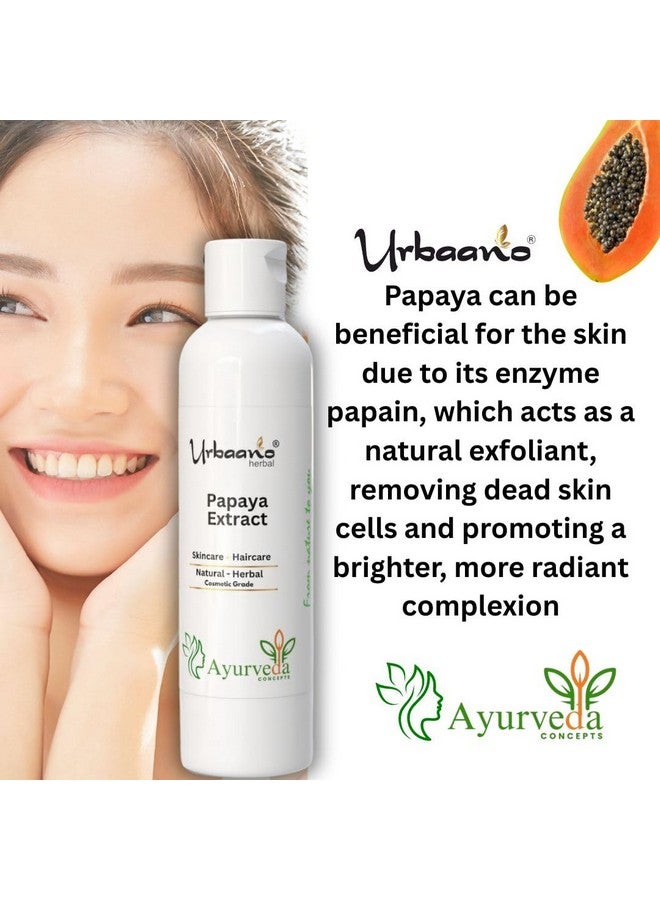 Urbaano Herbal Pure Papaya Liquid Extract Natural Ingredient for Skincare, Hair & Body Care Products for Skin Brightening, Glowing, Fade Dark spots (100ml) - Image 5