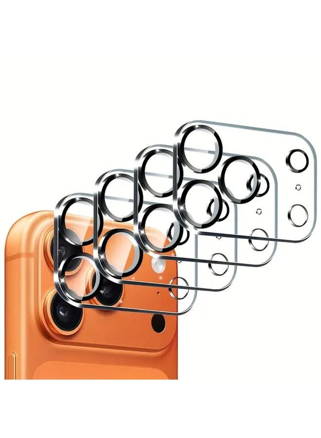 4 Pcs Camera Lens Protective Film For Iphone 17 Pro Full Cover Screen Protector - Image 1