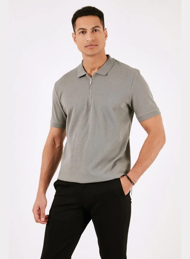 Buratti  Buratti Cotton Regular Fit Half Zipper 3-Pack Polo Collar T-Shirt Men's Polo Collar T-Shirt 5902738S3 for Men | Best Price UAE