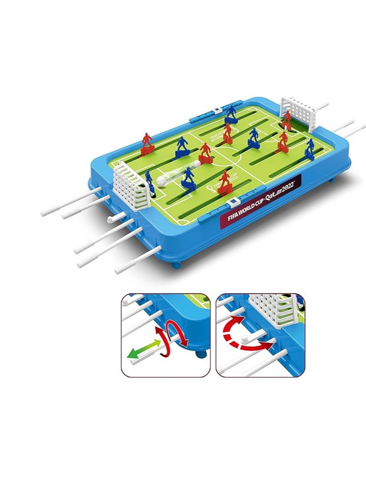 فيفا لعبة كرة قدم لوحية مصغرة، طاولة كرة قدم فيفا لغرفة الالعاب الداخلية | لعبة كرة ودبابيس لسطح المكتب | لعبة طاولة رياضية للبالغين والاطفال والعائلة - Image 1