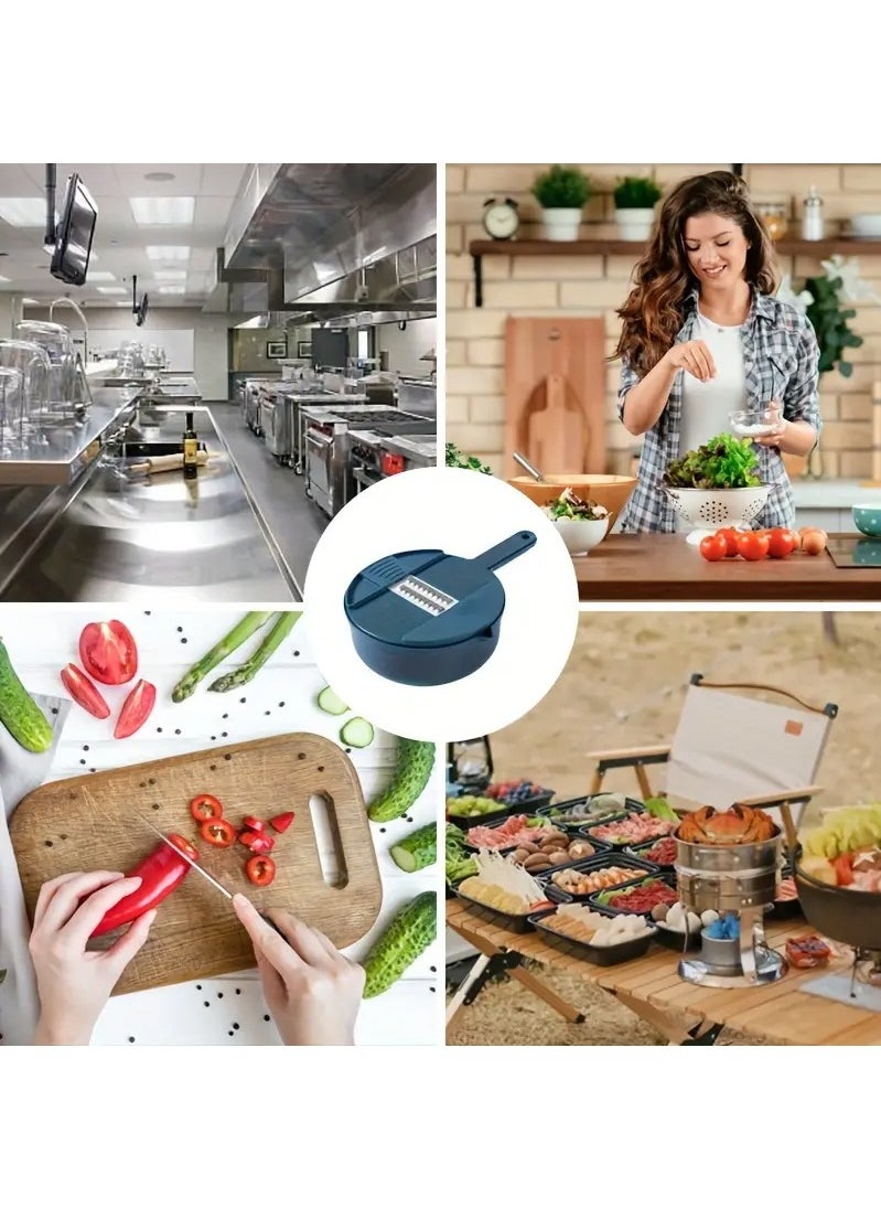 Haidue 9 In 1 Multi Functional Vegetable Chopper Carrots Potatoes Manually Cut Shred Slicer Radish Grater Kitchen Tools Vegetable Cutter For Hotel and Commercial  - Image 4