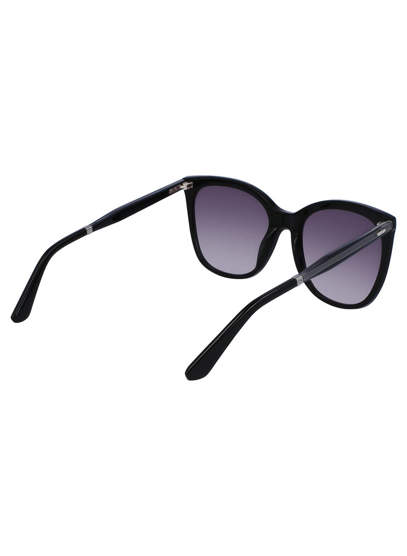 Women's Rectangular Sunglasses - CK23500S-001-5519 - Lens Size: 55 Mm