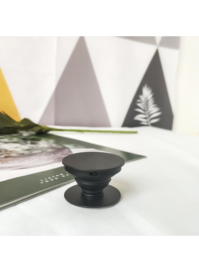 Cartoon Airbag Bracket Special-shaped Acrylic Printing Custom Desktop Lazy Telescopic Painted Epoxy Airbag Bracket-Color:Round Plane-Black (Environmentally Friendly Material)-Style:OPP Bag Packaging - Image 1