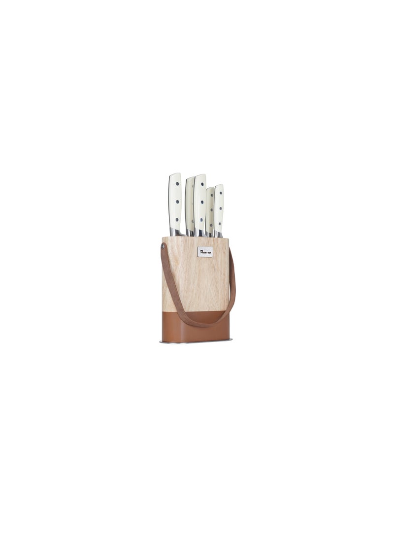Home Home Egypt 6 Piece Knife  Block Set - 7-KW6660 