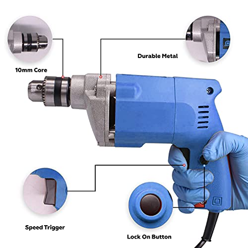 MLD 10mm Powerful Drill Machine for Wall, Metal, Wood Drilling (Size 10 mm,Color-Multi, Material-Plastic) - Image 4