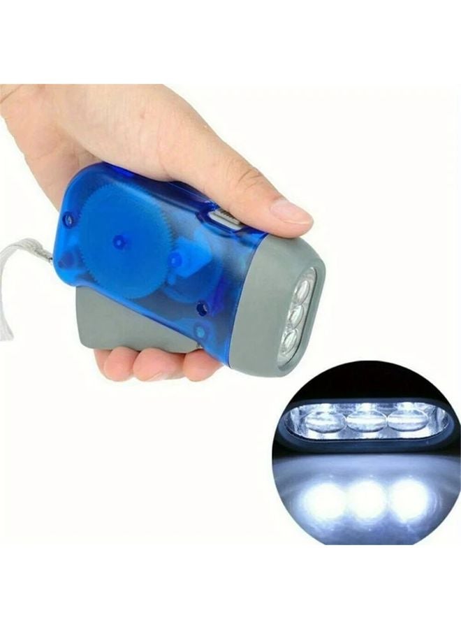 مصباح يدوي أصفر LED يعمل باليد، مصباح دينامو محمول للخارج والتخييم يعمل بالبطارية - Image 5