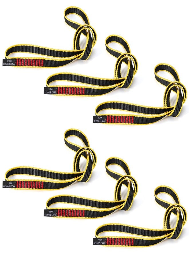 VFKENA 18MM Nylon Climbing Sling Runner 23KN CE2008/EN566 Rock Climbing Webbing Straps for Rock Climbing, Rappelling, Swing, Yoga Hammock etc (60cm/ 24inch |Pack of 6) - Image 1