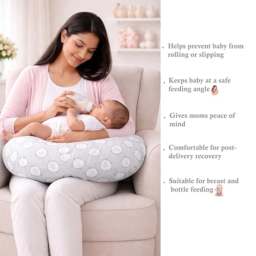 Infantbond by Fareto Baby Bedding Set Essentials Combo | Baby Bed | Carry Bag | Sleeping Bag | Hand Carry Bed | Feeding Pillow (0-6 Months)(All in 1) (Grey Ship) - Image 2