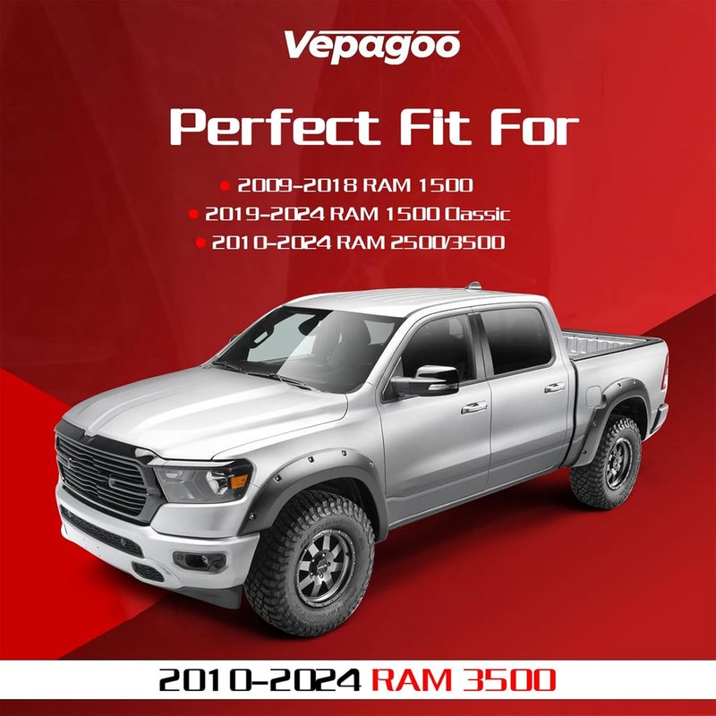Vepagoo Tailgate Assist Shock Struts Damper for Dodge Ram 1500/2500/3500 (2009-2022) - Image 2