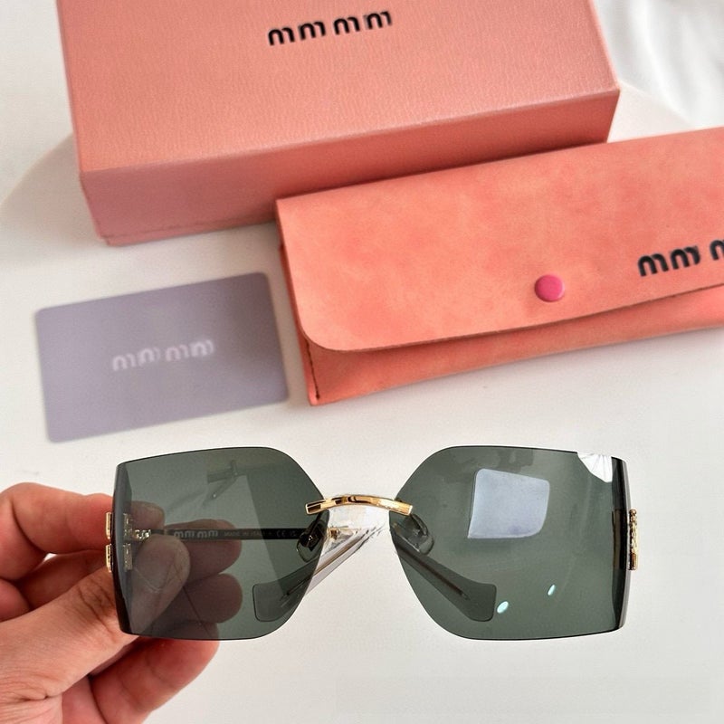 Generic High-Version MU54YS Letter Sunglasses Unisex Gray 