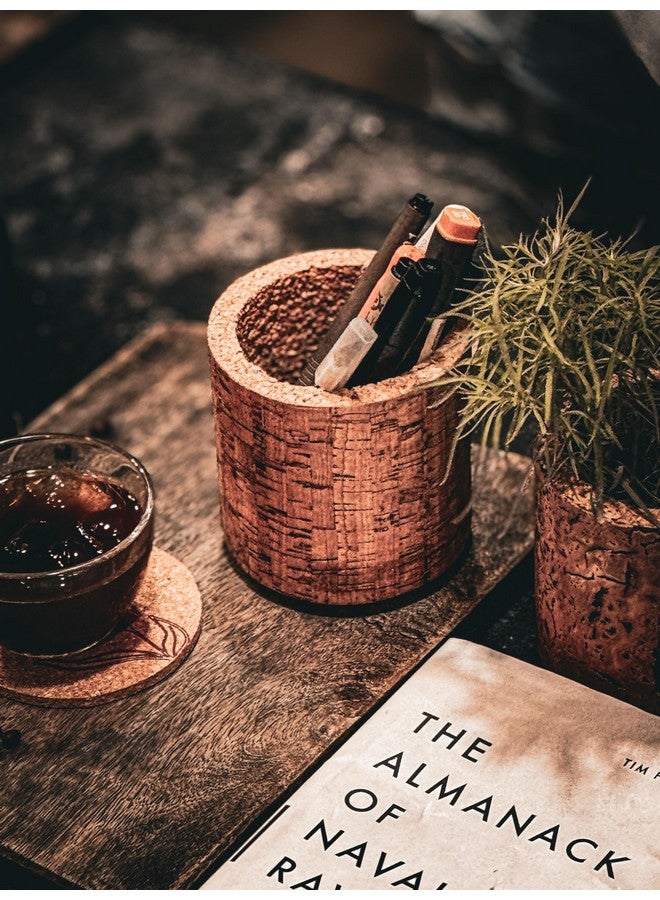 Corkage حاملات أكواب من كورتك - حامل شاي - إكسسوارات ديكور طاولة الطعام - مجموعة حاملات للطاولة للأواني الساخنة - حاملات أكواب مجموعة من 4 - متينة وطويلة الأمد، حاملات أكواب من الفلين - Image 3