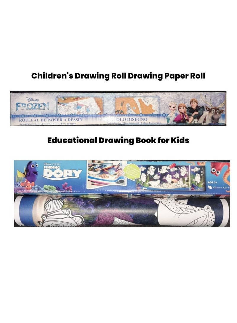 Children's Drawing Roll Drawing Paper Roll DIY Painting Drawing Paper Filling Paper Early Educational Drawing Book for Kids - Image 1