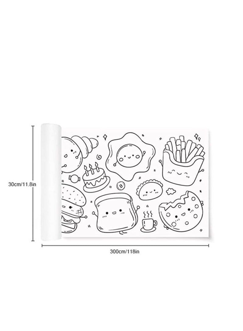 Children's Drawing Roll Drawing Paper Roll DIY Painting Drawing Paper Filling Paper Early Educational Drawing Book for Kids - Image 2