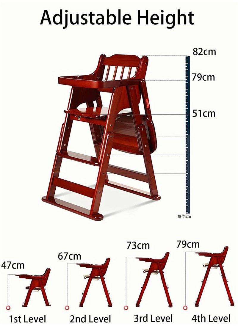 Baby High Chair Wooden Design Foldable Dinning Chair with adjustable Hight(Plain Wood) - pzsku/Z3D746A19C2430F1AE89BZ/45/_/1651930071/3e5071fa-093c-4d3a-9796-45b760d43749