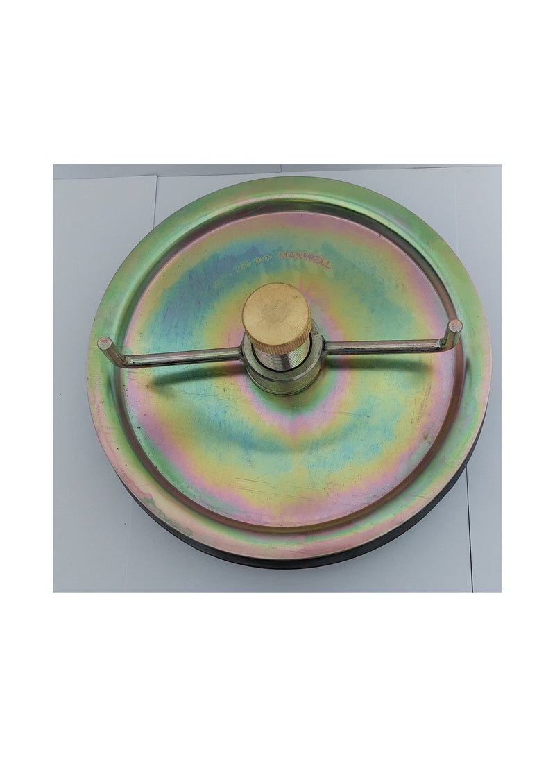 MAXWELL Drain Test Plug 8 Inch (200 Mm) With Brass Cap And Larger Steel Wing Nut - Image 2