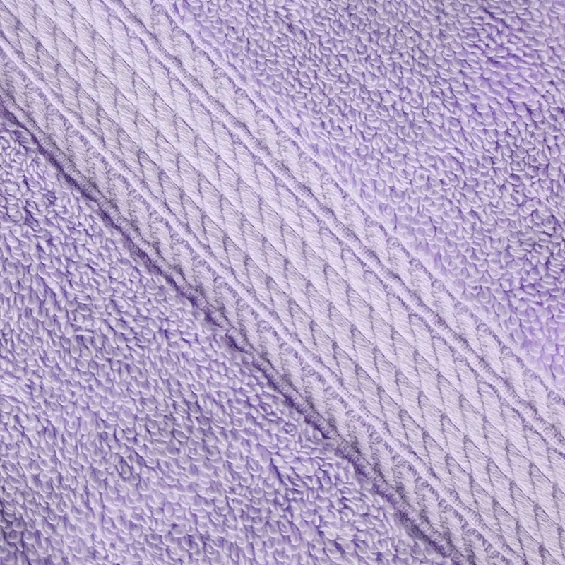 Superior Easy clean surface Egyptian Cotton Pile Face Towel/Washcloth Set of 6, Ultra Soft Luxury Towels, Thick Plush Essentials, Absorbent Heavyweight, Guest Bath, Hotel, Spa, Home Bathroom, Shower Basics, Purple Low wear optimized design - Image 3