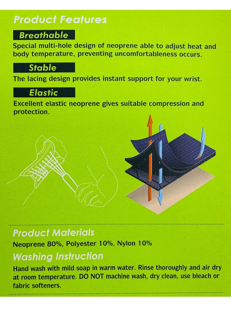 Easy Tie On Wrist Support, Left Hand, L/XL