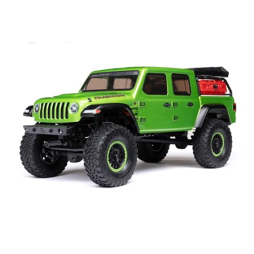 AXIAL شاحنة RC محورية SCX24 جيب غلاديتور 4 دفع العجلات زاحف الصخور مزود بمحرك RTR لا يحتاج إلى أي شيء لإكماله جاهز للتشغيل أخضر AXI00005V2T3 - Image 1
