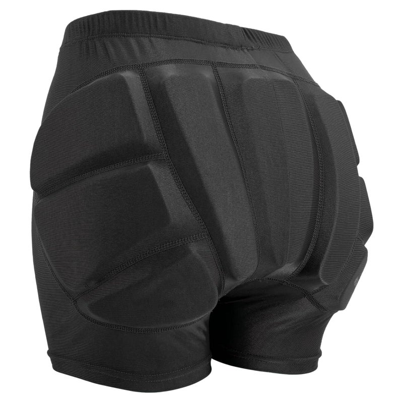 Ridbiker Kids Butt Pad Shorts  Youth Child Hip Protection Pads  Tailbone Protective Padded Short Pants For Snowboarding Hockey Roller Skating Skiing Cycling (Black  X-Small) - Image 1