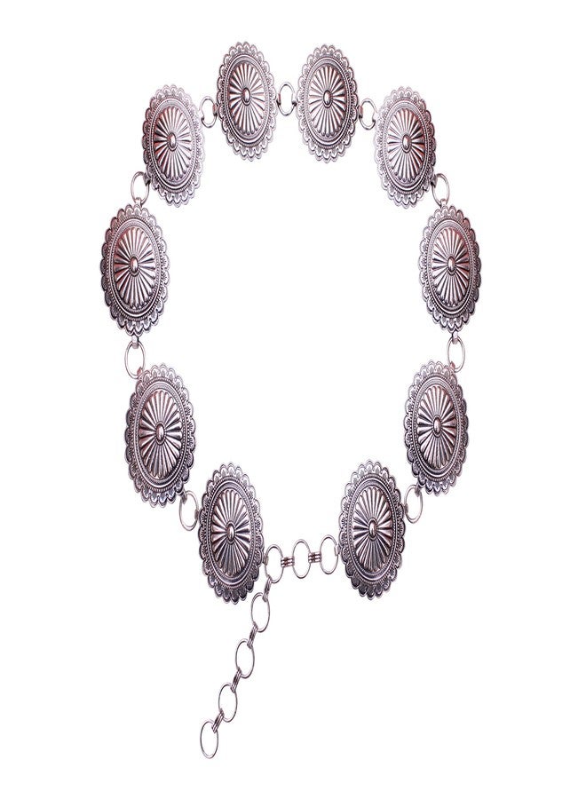 Wonderent Western Floral Concho Fashion Waist Belt No. 32 - Image 1