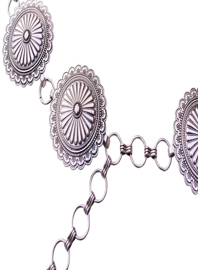 Wonderent Western Floral Concho Fashion Waist Belt No. 32 - Image 2